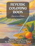 Reverse Coloring Book: Spirit in Bloom Scenes