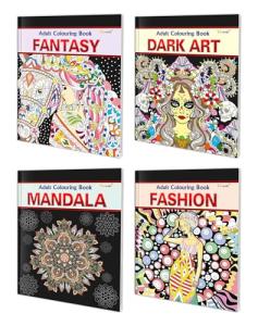 Fantasy and Dark Art Coloring Book Set