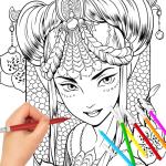 Fantasy and Dark Art Coloring Book Set
