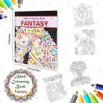 Fantasy and Dark Art Coloring Book Set
