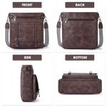 Vegan Leather Crossbody Bag with Adjustable Strap