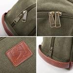 Eco-Friendly Canvas Travel Toiletry Bag - Army Green