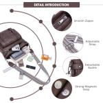 Vegan Leather Crossbody Bag with Adjustable Strap