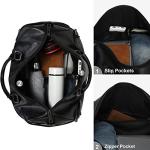 Eco-Friendly Vegan Leather Duffle Bag with Shoe Compartment