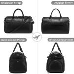 Eco-Friendly Vegan Leather Duffle Bag with Shoe Compartment