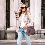 Vegan Leather Crossbody Bag with Adjustable Strap