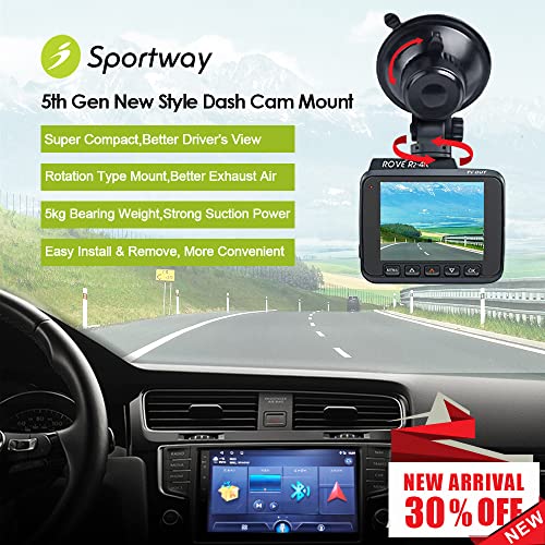 Sportway S503 Suction Cup Dash Cam Mount