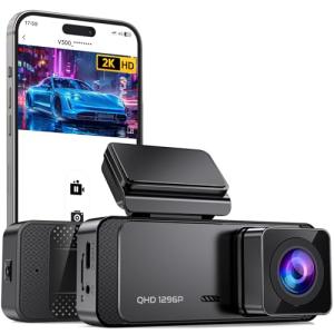 1296P WiFi Dash Cam with Night Vision and Loop Recording