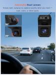 Dual Dash Cam Front and Interior with Night Vision