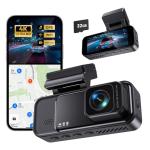 COOLCRAZY 4K Front Dash Cam with WiFi