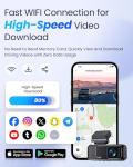COOLCRAZY 4K Front Dash Cam with WiFi