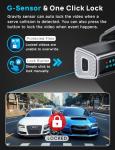 Navycrest 4K Front/Rear Dash Cam with WiFi