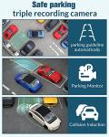 4K Triple Dash Cam for Cars with 32GB Card