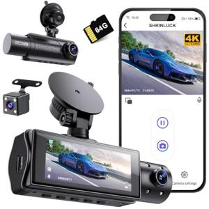 Miden X5 4K WiFi 3-Channel Dash Cam