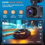 E-YEEGER 2.5K Front and Rear Dual Dash Cam