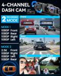 IIWEY N5 4 Channel 1080P Dash Cam