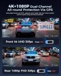 OVAMAN K600 4K Front and Rear Dash Cam