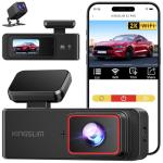 Wireless 2K Dash Cam with Front and Rear View