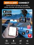 Galphi 3 Channel WiFi Dash Cam with 64GB SD
