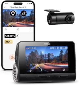70mai A810 4K Dual Dash Cam with Night Vision