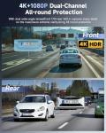 OVAMAN F8 4K Front & Rear Dual Dash Cam