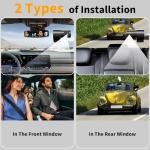 4K Dual Channel Dash Cam with WiFi and Night Vision