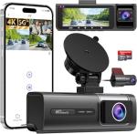 5G WiFi 3-Channel Dash Cam with 64GB Card