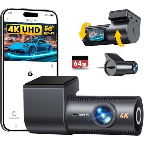 4K Dual Dash Cam with Night Vision and WiFi