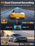 ARIFAYZ 4K Dual Dash Cam with WiFi and Night Vision