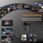 1080P Dual Dash Camera with Wide Angle Lens