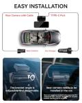 4K Dual Dash Cam with WiFi, GPS, Night Vision