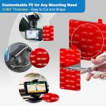 4-Pack 3M Adhesive Pads for Dash Cam Mounts