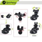 Sportway S40 Dash Cam Suction Mount with 360 Joints