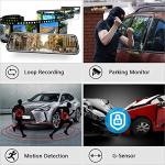 10" Dual Lens 1080P Mirror Dash Cam