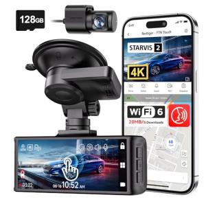 REDTIGER 4K Touch Screen Dual Dash Cam