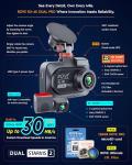 ROVE R2-4K Dual Dash Cam with 128GB Card