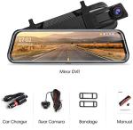 10'' Touchscreen 1080P Mirror Dash Cam with Night Vision