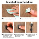 Eboot 100 Pack Strong Cord Clips for Organization