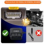 OBD2 to USB C Dash Cam Power Adapter