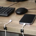 Eboot 100 Pack Strong Cord Clips for Organization
