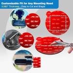 3M Adhesive Pads for Dash Cam Mounts - 4-Pack