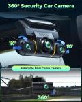 LAMTTO 4-Channel 1080P Dash Cam with Night Vision
