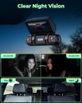 LAMTTO 4-Channel 1080P Dash Cam with Night Vision