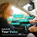 BOTSLAB 4K Dual Dash Cam with Voice Control