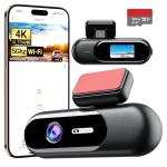 4K Dash Cam with 5G WiFi and 64GB Card