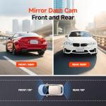 10" Touch Screen Mirror Dash Cam with 32GB Card