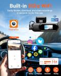 4K Dash Cam with 5G WiFi and 64GB Card