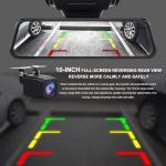 10'' 1080P Mirror Dash Cam with Touch Screen