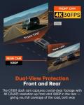 4K Front and Rear Dash Cam with Wi-Fi