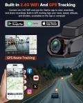 4K Front and Rear Dash Cam with Wi-Fi